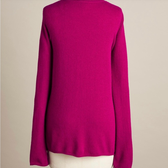 Keys Cashmere sweater in fuchsia. New with tags from Sundance. - Picture 2 of 5